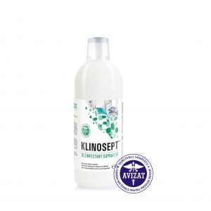 KLINOSEPT™ - Dezinfectant rapid pentru suprafete RTU - pe baza de acool 1000 ml