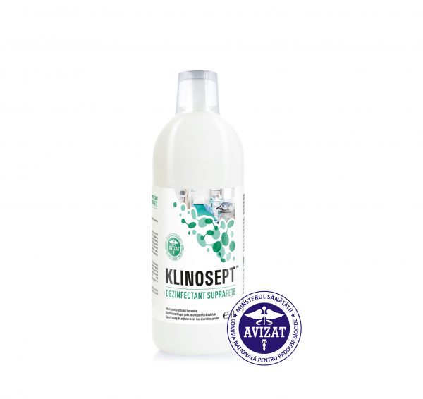 KLINOSEPT™ - Dezinfectant rapid pentru suprafete RTU - pe baza de acool 1000 ml